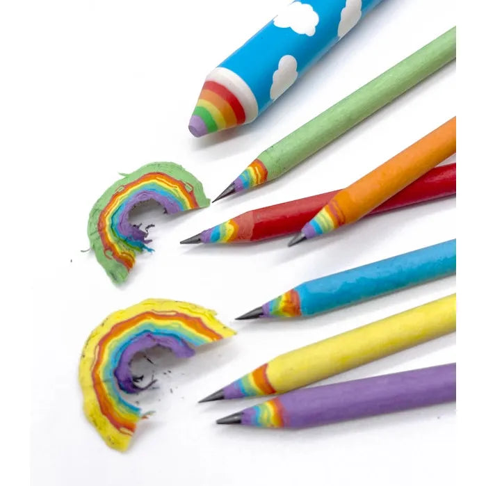 Recycled Rainbow Pencil & Eraser Set Spbs021