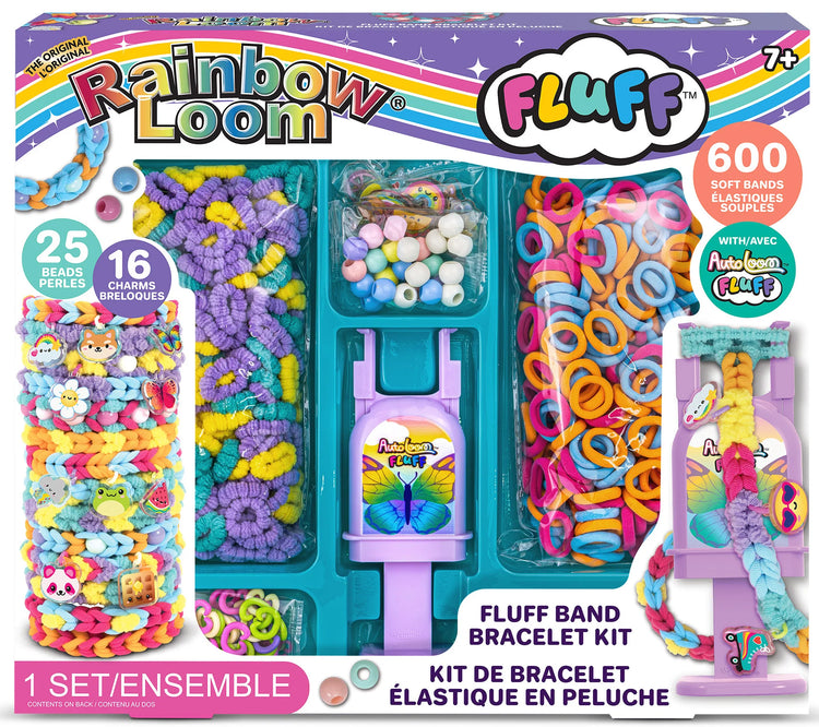 Rainbow Loom Fluff Band Bracelet Making Kit 7+ - 1