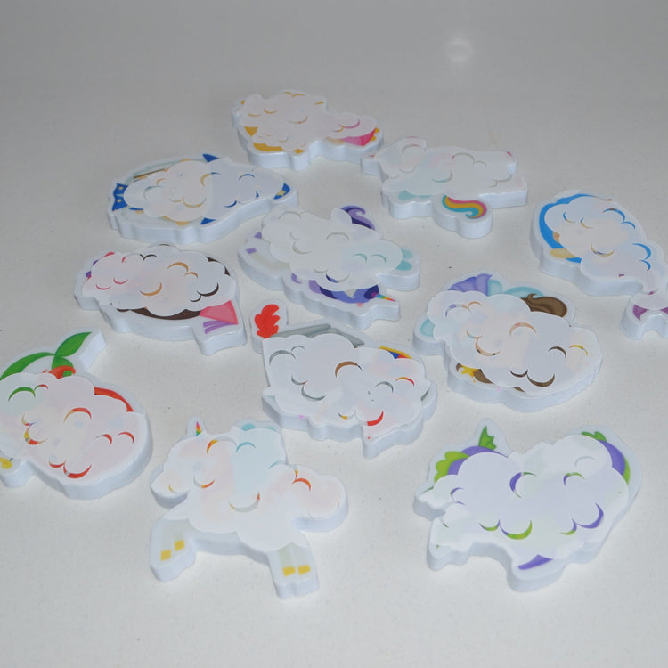 Color Changing Bath Stickers | Magical Creatures 1+