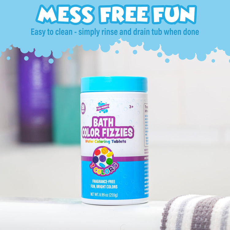 Tub Works | Bath Color Fizzies | 150 Count | Ages 3+ - 2