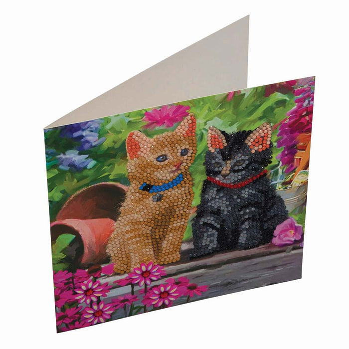 Crystal Art Card Kit | Cat Friends 8+ - 3