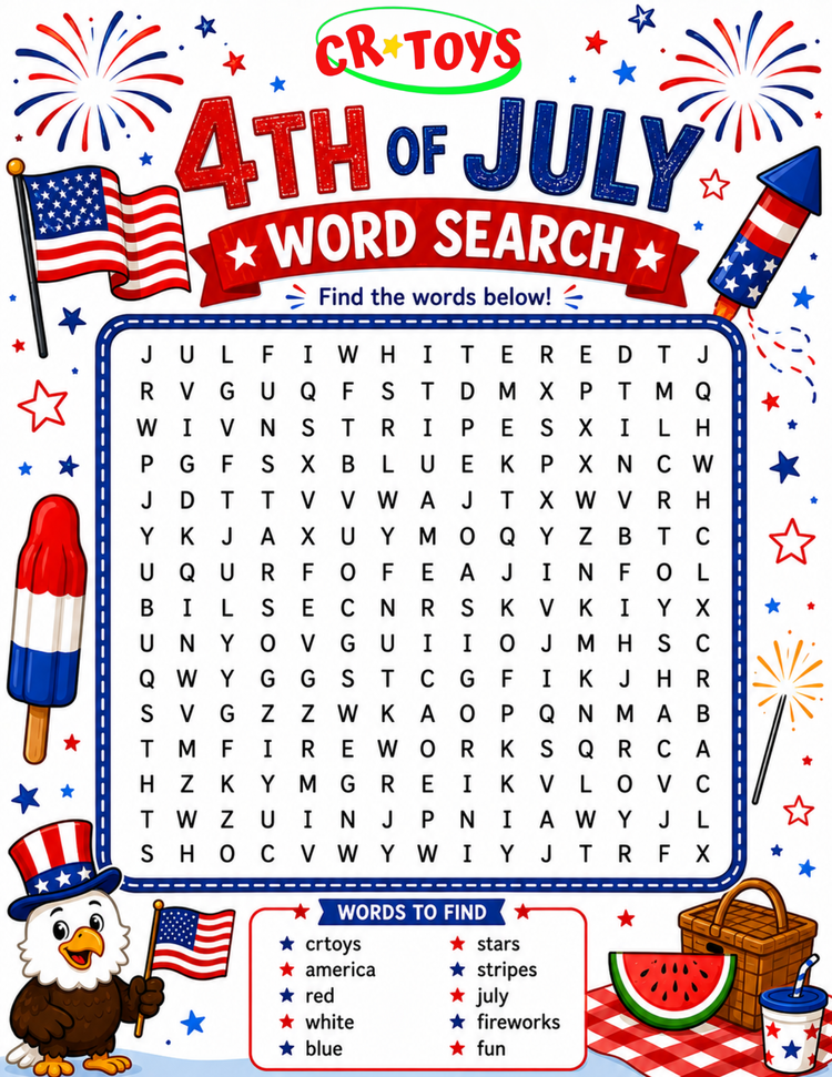 4th of July Word Search! - 1