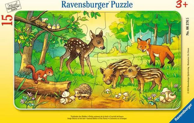 Puzzle | Baby Animals in the Meadow | 15pc Frame Puzzle - 2
