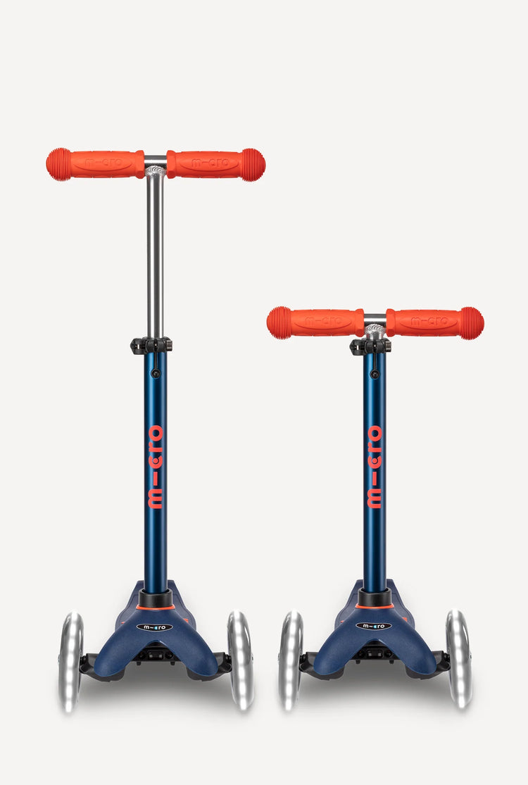 Deluxe Mini Led Micro Scooter | Navy Blue 2+ - 4