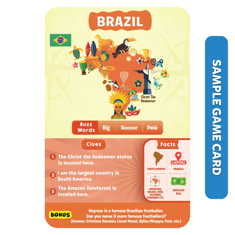 Guess in 10 | Countries of the World Card Game 8+ - 7