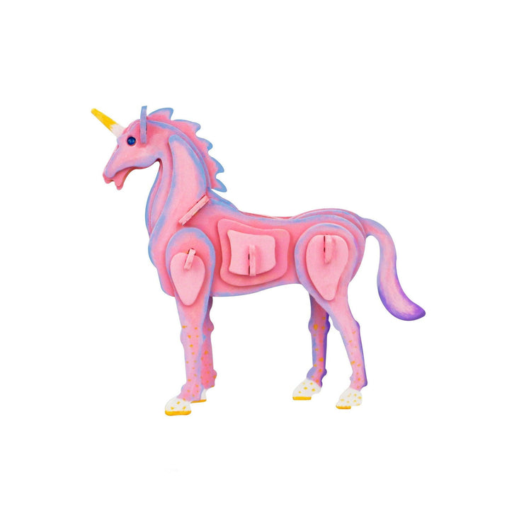 Wooden Puzzle With Paint | Unicorn 5+