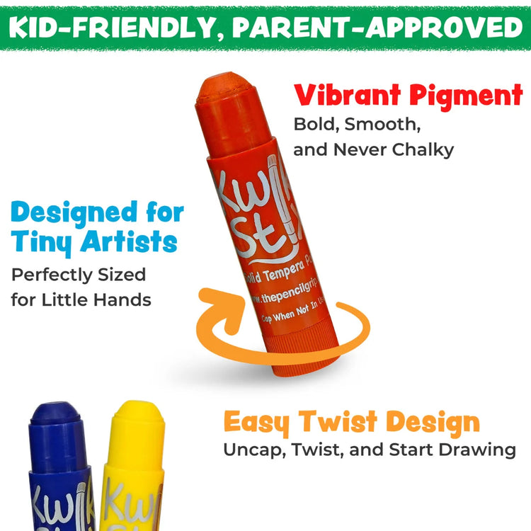 Kwikstix Tempera Paint | 6 Classic Colors - 9