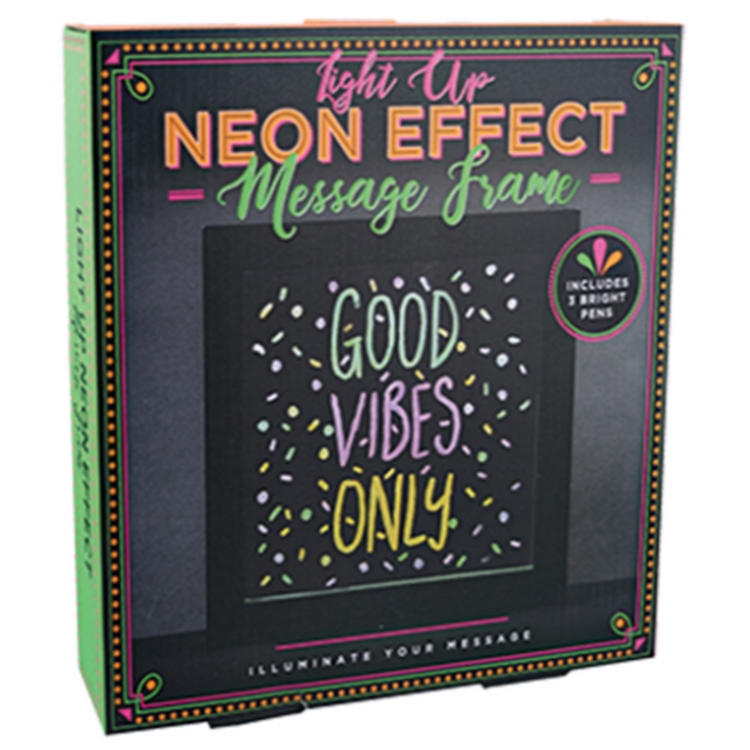 Light Up Neon Effect Message Fra