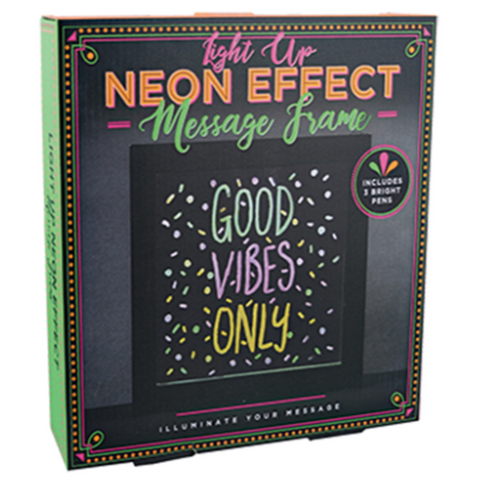 Light Up Neon Effect Message Fra