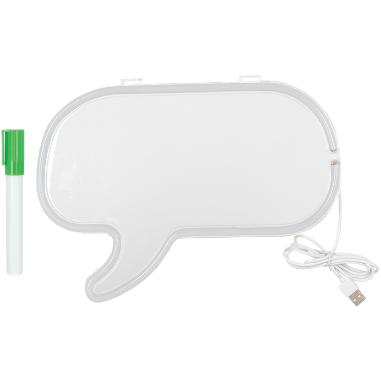Neon Speech Bubble Message Light Frame - 3