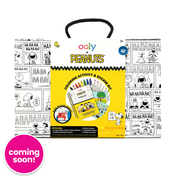 OOLY x PEANUTS Coloring Activity & Sticker Kit 3+