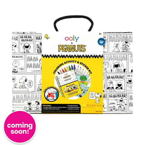 OOLY x PEANUTS Coloring Activity & Sticker Kit 3+