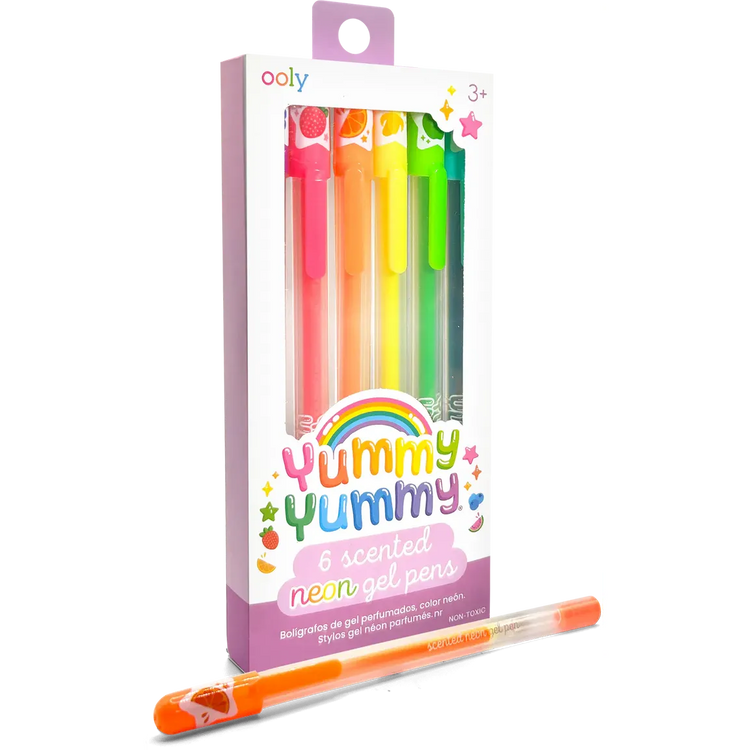 Yummy Yummy | 6 Scented Neon Gel Pens 132-163