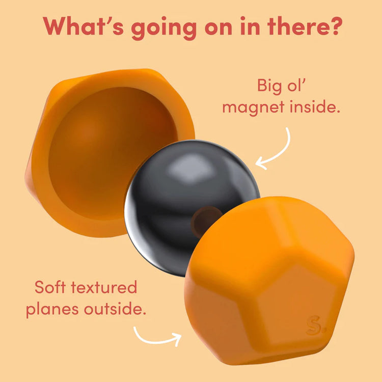 Odds Silicone Fidget Magnets | Orange