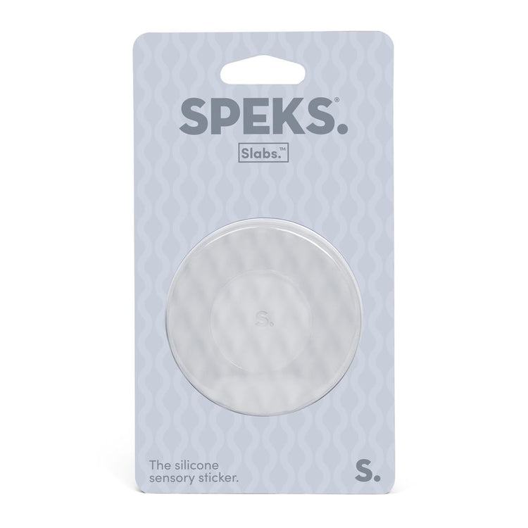 Slabs Silicone Sensory Sticker | Circle Mesh Grey - 1