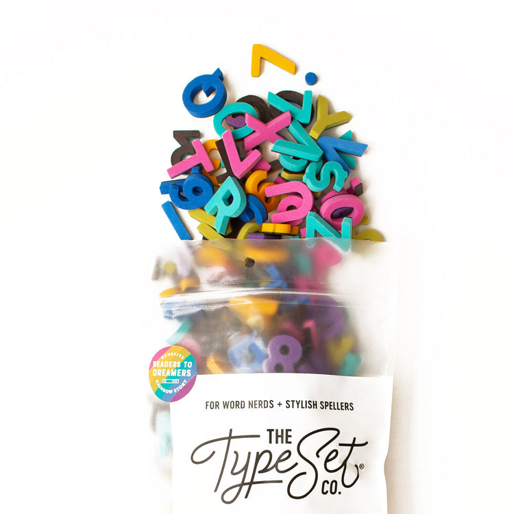 Magnetic Letters | Rainbow Story 200PC | 1" Letters - 1