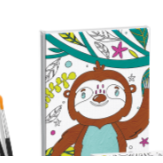 Jr Artist Canvas & Paint Set | Lion Or Sloth
