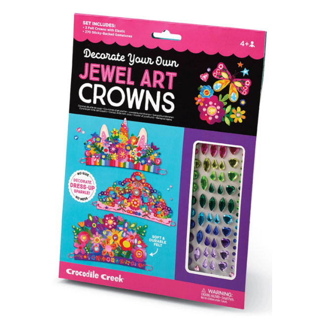 Jewel Art Crowns | Unicorn Flowers Craft Kit Ages 4+