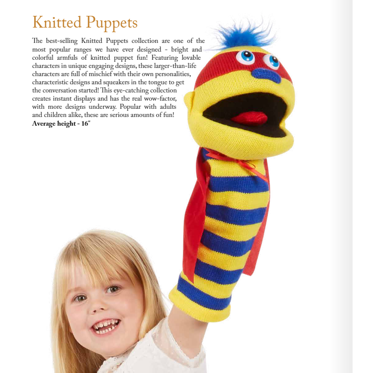 Knitted Puppet |Rainbow Pc007002