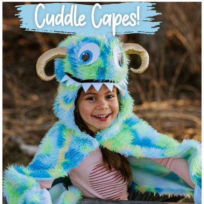Swampy The Monster Cape, Green/Blue, Size 4-6 54405