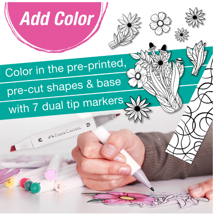 Pop Up Coloring Bouquet | Wildflower Bunch 13+ - 6