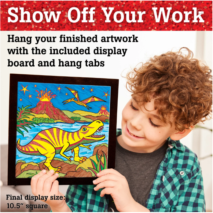 Marker Color By Number | T-Rex Foil Fun 6+ - 6