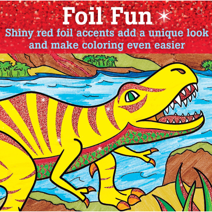 Marker Color By Number | T-Rex Foil Fun 6+ - 7