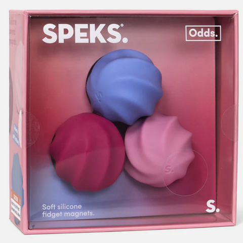 Odds Vivid Silicone Fidget Magnets | Pink Swirls - 1