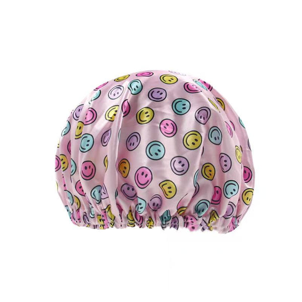 Satin Bonnet | Smiley Faces