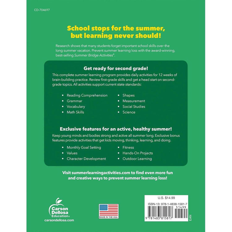 Summer Bridge Books | Grades 1-2