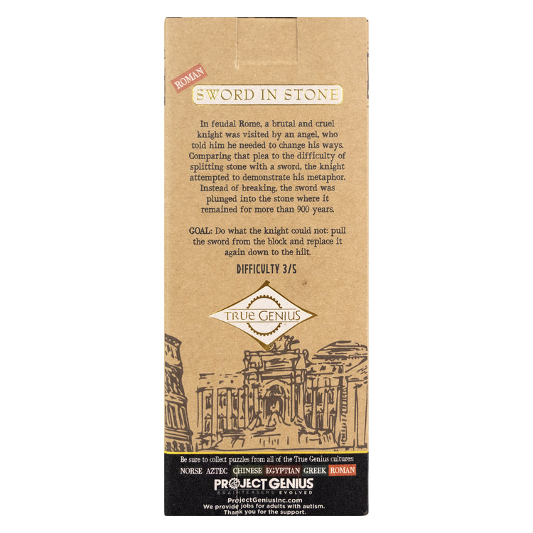 True Genius | Sword in the Stone Puzzle | Ages 14+