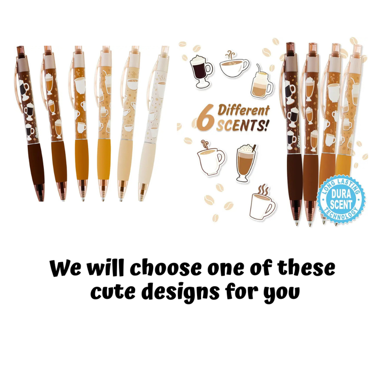 Pen 6 Pack | Coffee Scented | Ages 5+ - 3