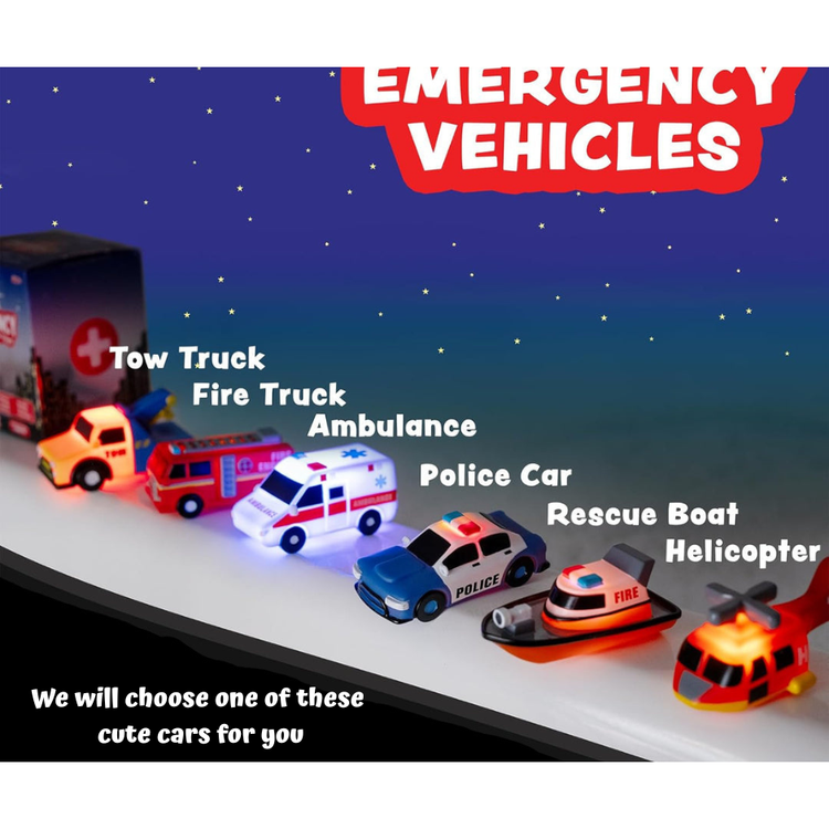 Tub Works | Emergency Cars | Light Up | Mold Free Bath Toy | Ages 1+ - 2