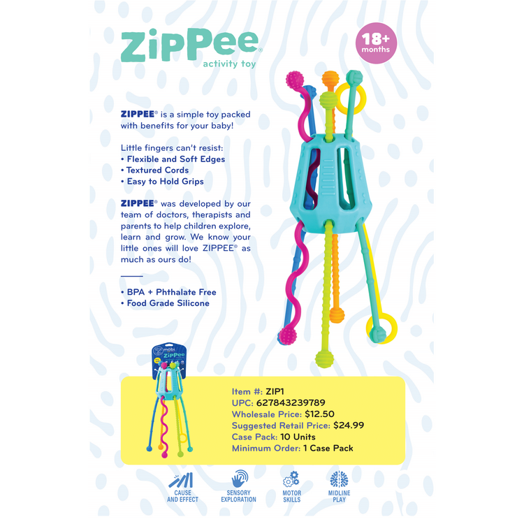 Zippee By Mobi 0+ Sensory Toy "Top Seller" - CR Toys