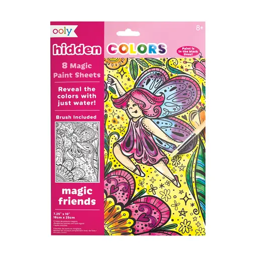 Hidden Colors Magic Paint Sheets-Magic Friends 161-090