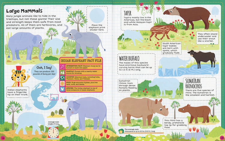 Sticker Facts: Jungle by Lisa Regan 4+ - 4