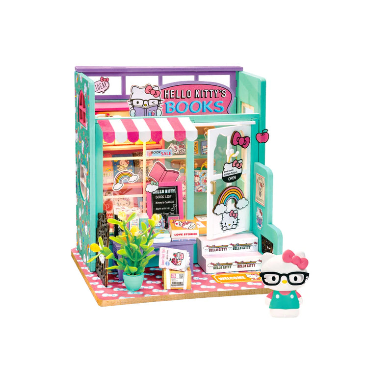 DYI Miniature Bookstore Kit- Hello Kitty'S Book Store Dghk152