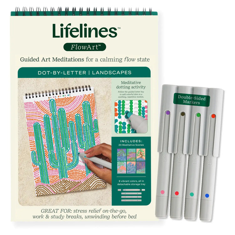 Lifelines | FlowArt | Dot By Letter | Landscape - 1