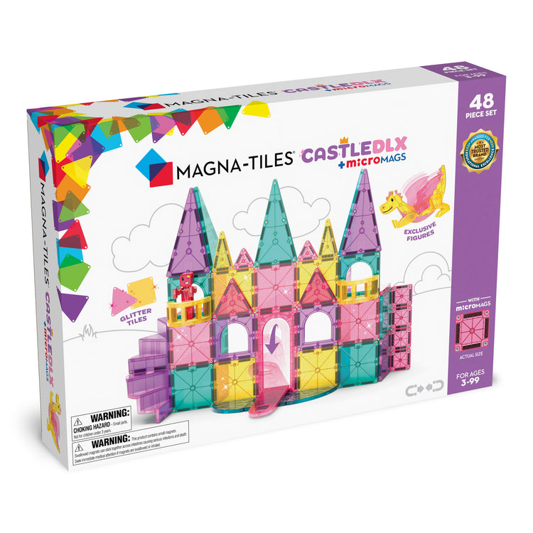 Magna-Tiles | Castle Dlx Plus Micromags 48 Pcs