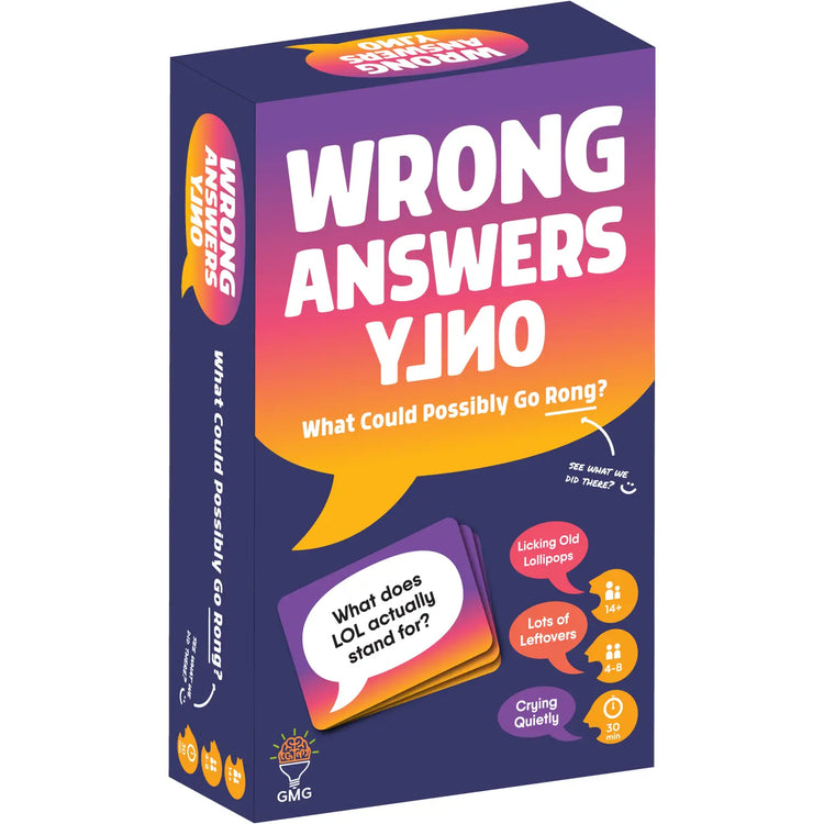 Wrong Answers Only | Group Game | Ages 14+