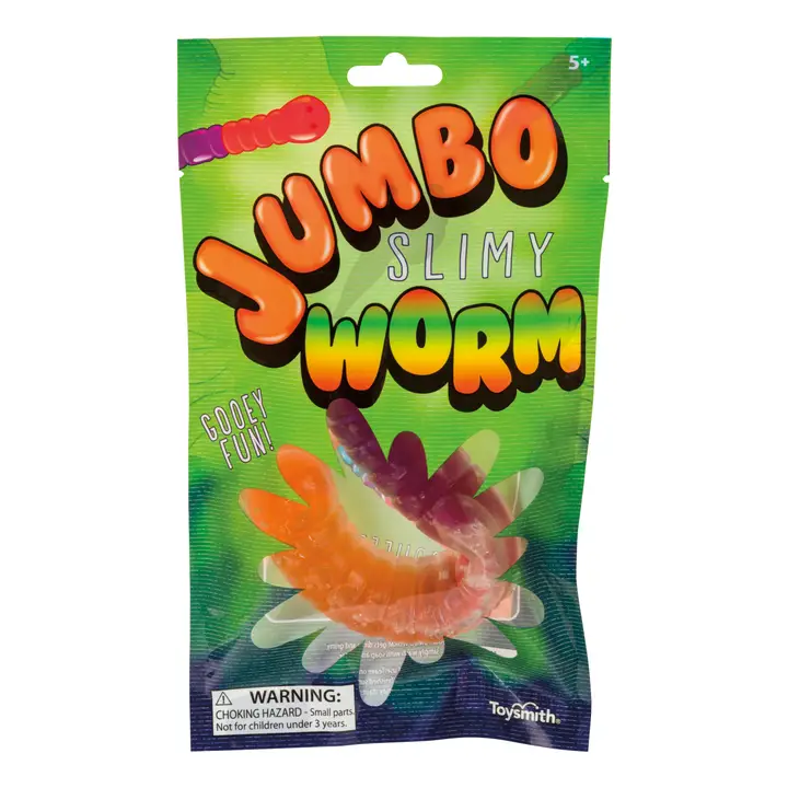 Jumbo Slimy Worm Stretchy Squishy Toy 7747 5+