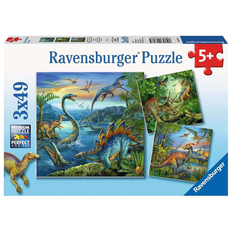Puzzle | Dinosaur Fascination | 3 x 49 pc - CR Toys