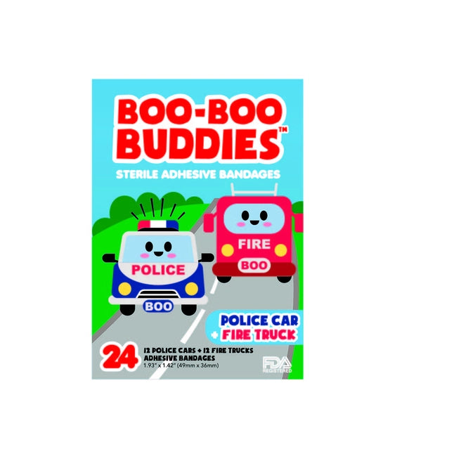 Boo Boo Buddies | Police Car & Fire Truck Bandage