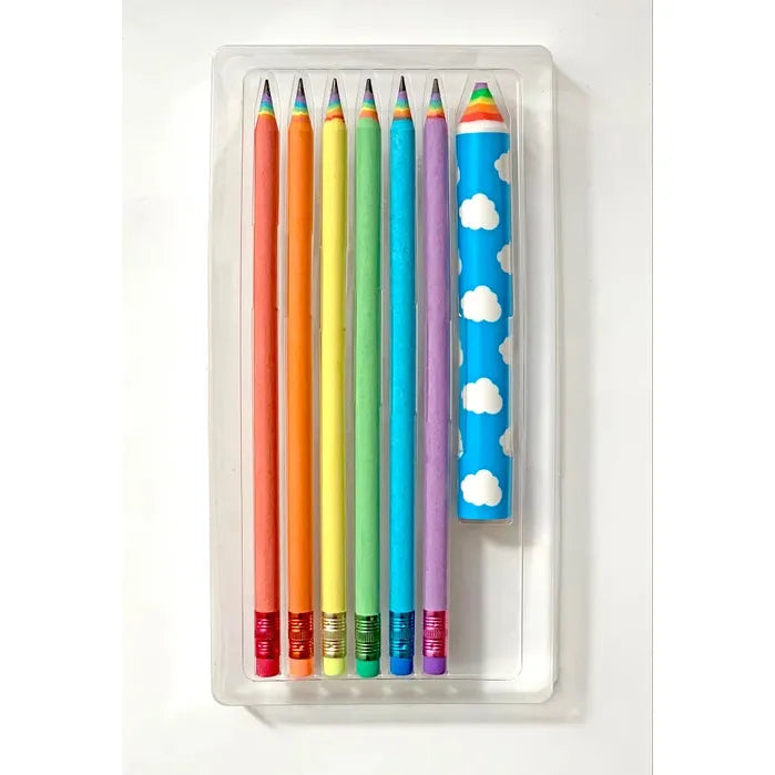 Recycled Rainbow Pencil & Eraser Set Spbs021