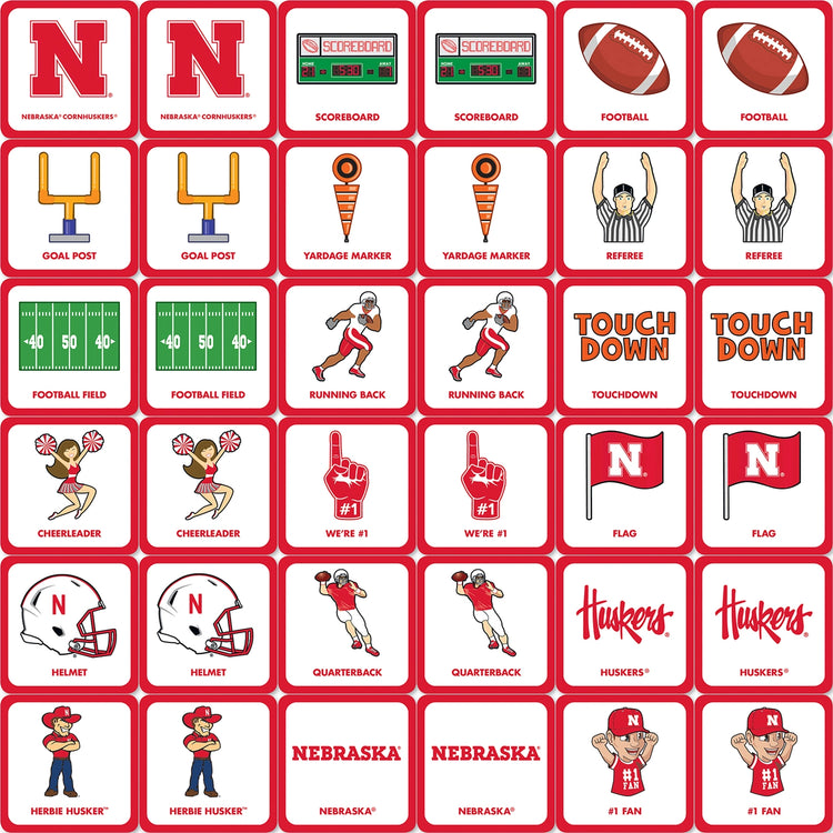 Nebraska Cornhuskers | Matching Game 3+ - 2