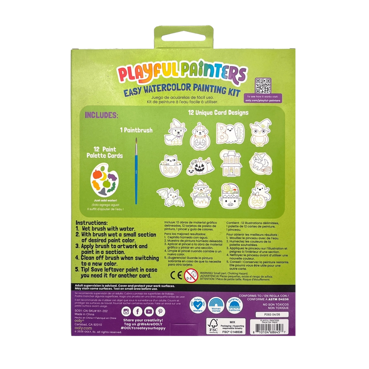 Playful Painters | Watercolor Kit | Halloween 4+ - 6