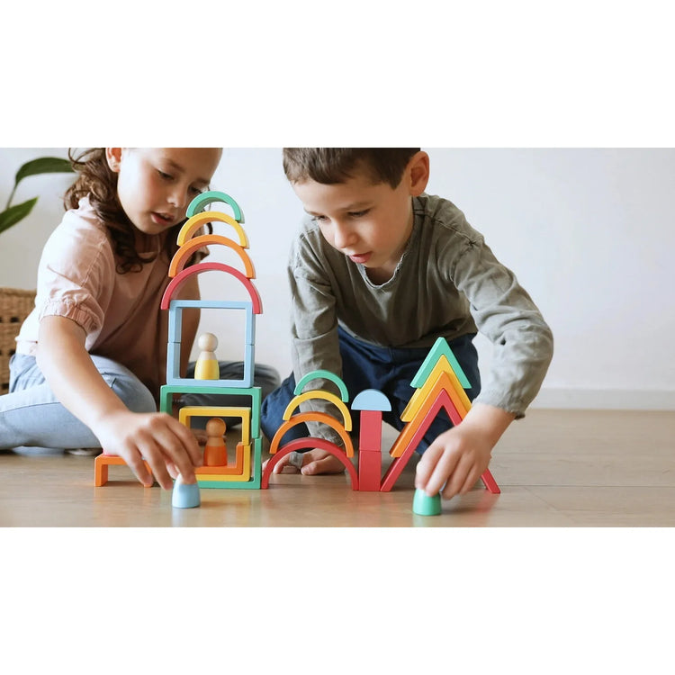 Rainbow Wooden Blocks Kr-105
