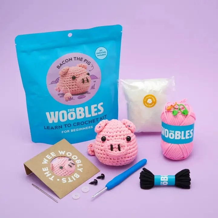 Wobbles Crochet Kit | Bacon the Pig