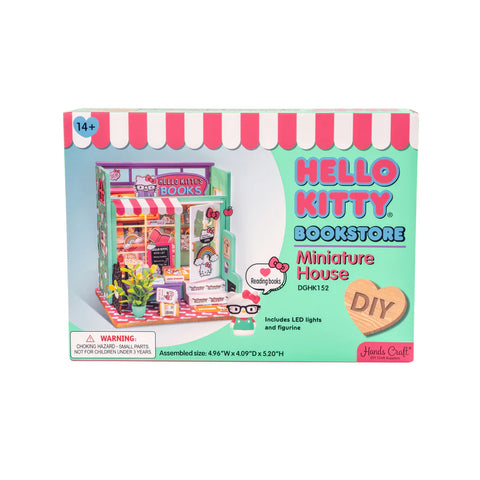 DYI Miniature Bookstore Kit- Hello Kitty'S Book Store Dghk152