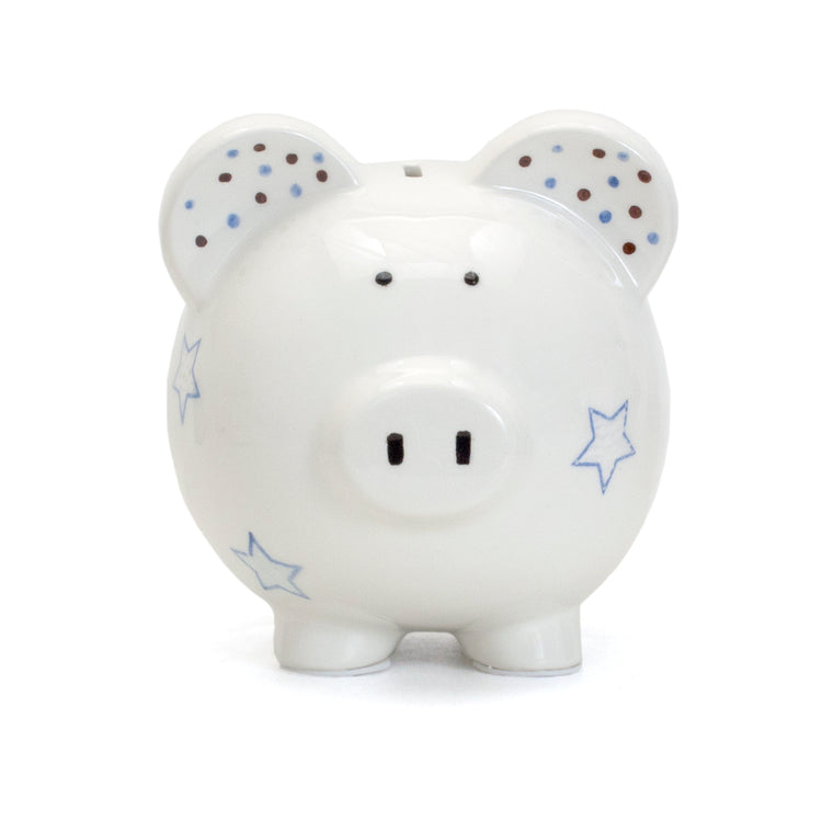 Piggy Bank | Blue Paper Star Pig for Ages 0Mons+